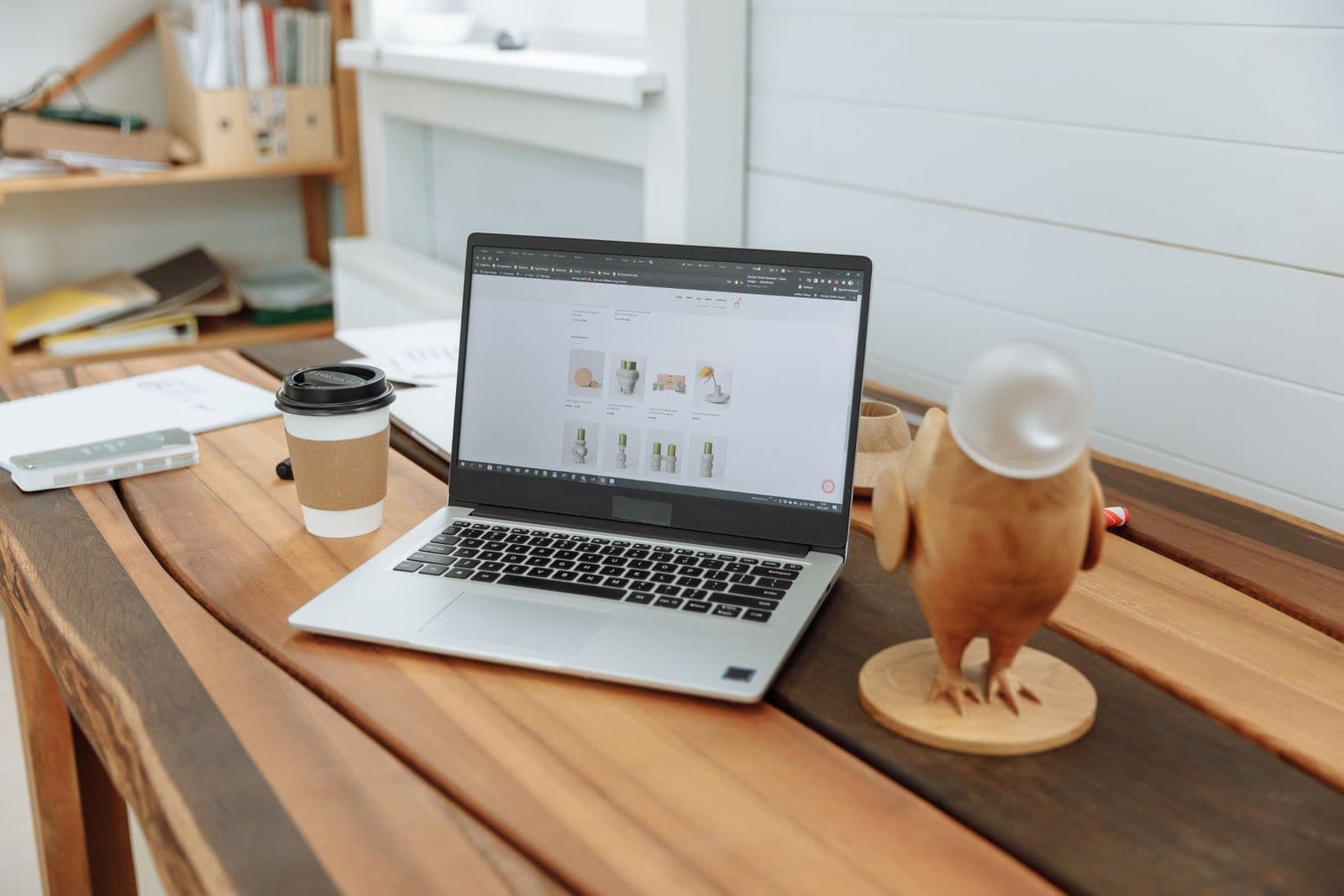 Preview of a business website